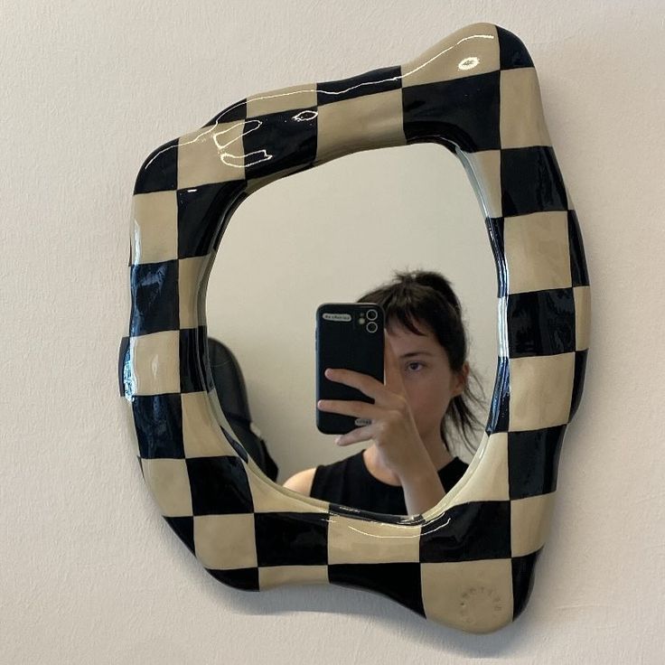 CheckerBoard Aesthetic Mini Mirror (Pre Order)