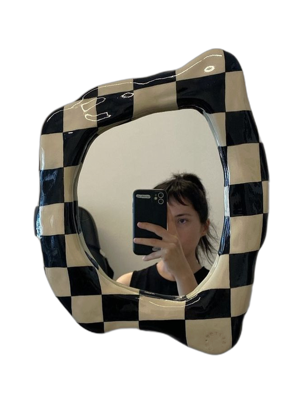 CheckerBoard Aesthetic Mini Mirror (Pre Order)