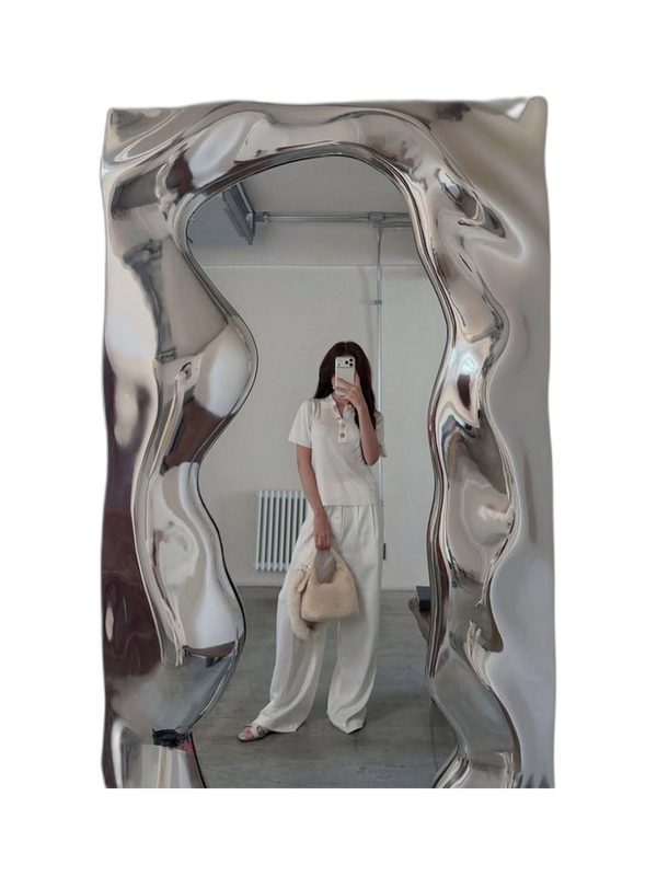 Chrome Melt Aesthetic Full Body Mirror (Pre Order)