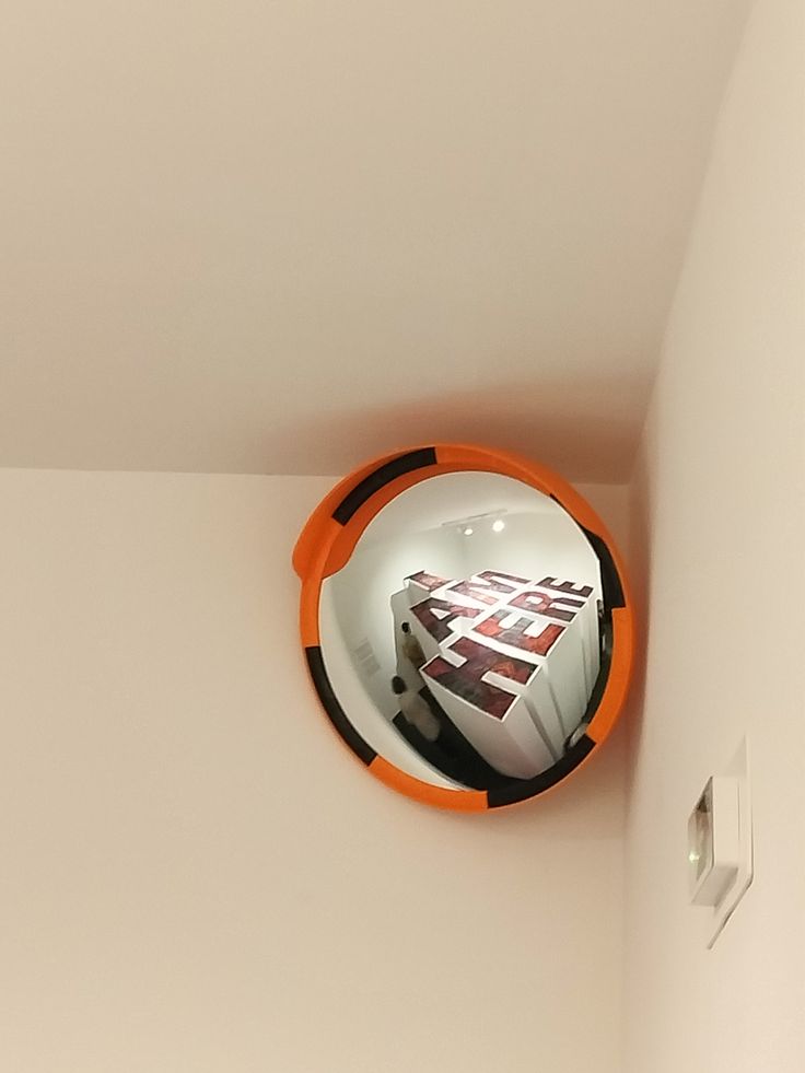 Duel-Tone Traffic Aesthetic Mirror (Orange & Black) (Pre Order)